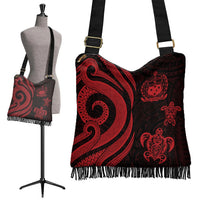 Samoa Boho Handbag - Red Tentacle Turtle - Polynesian Pride