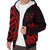 Fiji Sherpa Hoodie - Red Tentacle Turtle Crest - Polynesian Pride