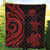 Tuvalu Premium Quilt - Red Tentacle Turtle - Polynesian Pride