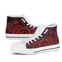Samoa High Top Shoes - Red Tentacle Turtle - Polynesian Pride