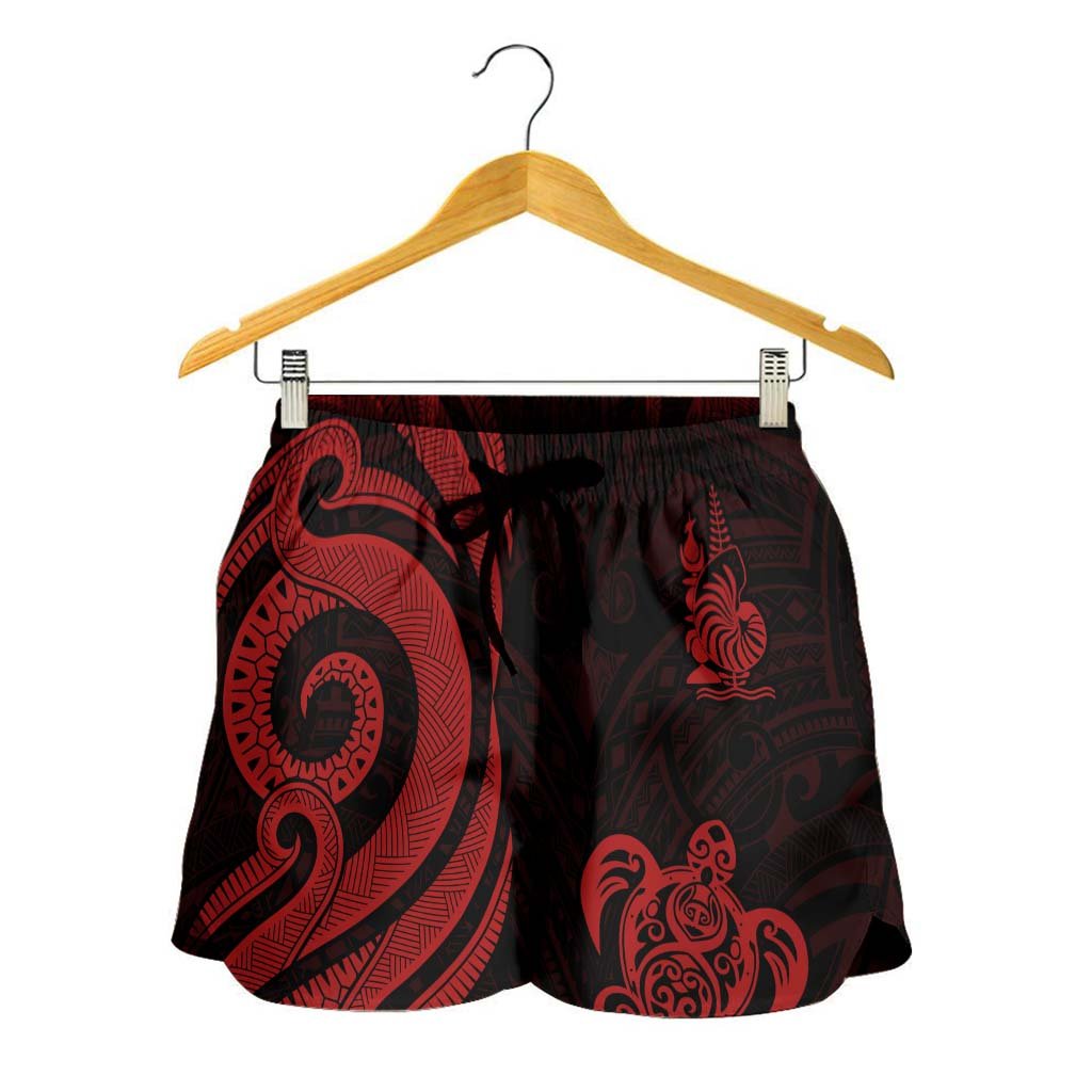 New Caledonia Women's Short - Red Tentacle Turtle - Polynesian Pride