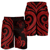Niue Men's Short - Red Tentacle Turtle - Polynesian Pride