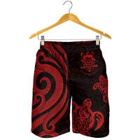 Tuvalu Men's Short - Red Tentacle Turtle - Polynesian Pride
