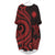 Nauru Batwing Pocket Dress - Red Tentacle Turtle Women Red - Polynesian Pride