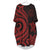 Palau Batwing Pocket Dress - Red Tentacle Turtle Women Red - Polynesian Pride