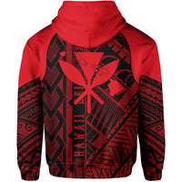 Hawaii Nei Hoodie Zip up Polynesian Red - Polynesian Pride