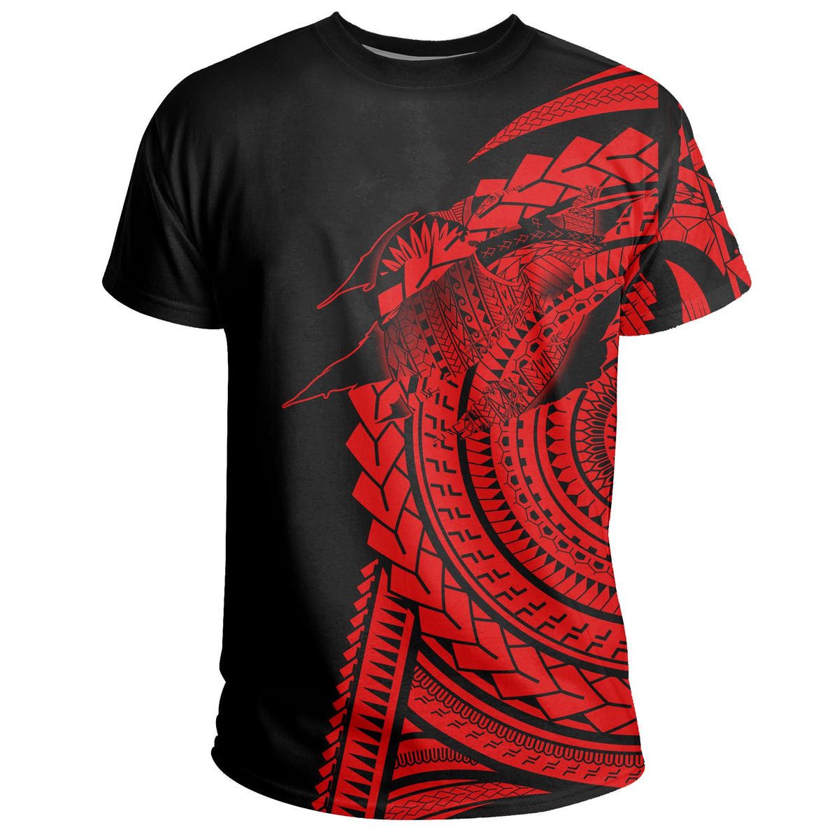 Hawaii Polynesian In My Heart T Shirt Ryan Style Red - Polynesian Pride