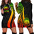 Federated States of Micronesia Women's Hoodie Dress - Reggae Polynesian Tentacle Tribal Pattern Reggae - Polynesian Pride