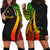 Chuuk Women's Hoodie Dress - Reggae Polynesian Tentacle Tribal Pattern Reggae - Polynesian Pride