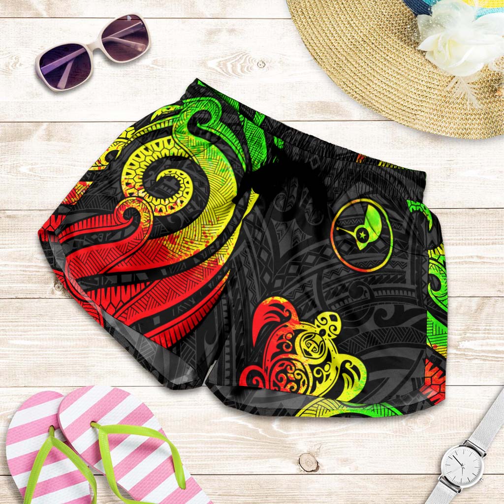 Yap Women's Short - Reggae Tentacle Turtle Women Reggae - Polynesian Pride