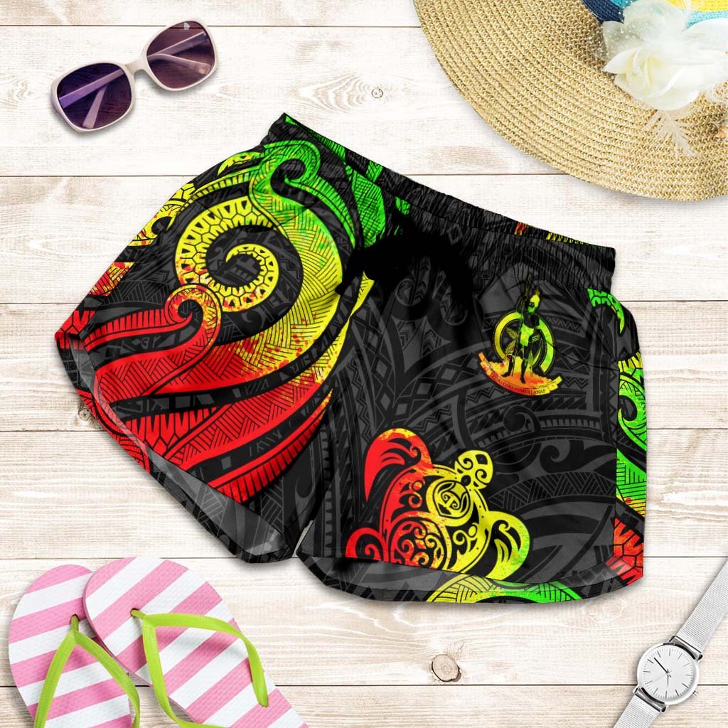 Vanuatu Women's Short - Reggae Tentacle Turtle Women Reggae - Polynesian Pride