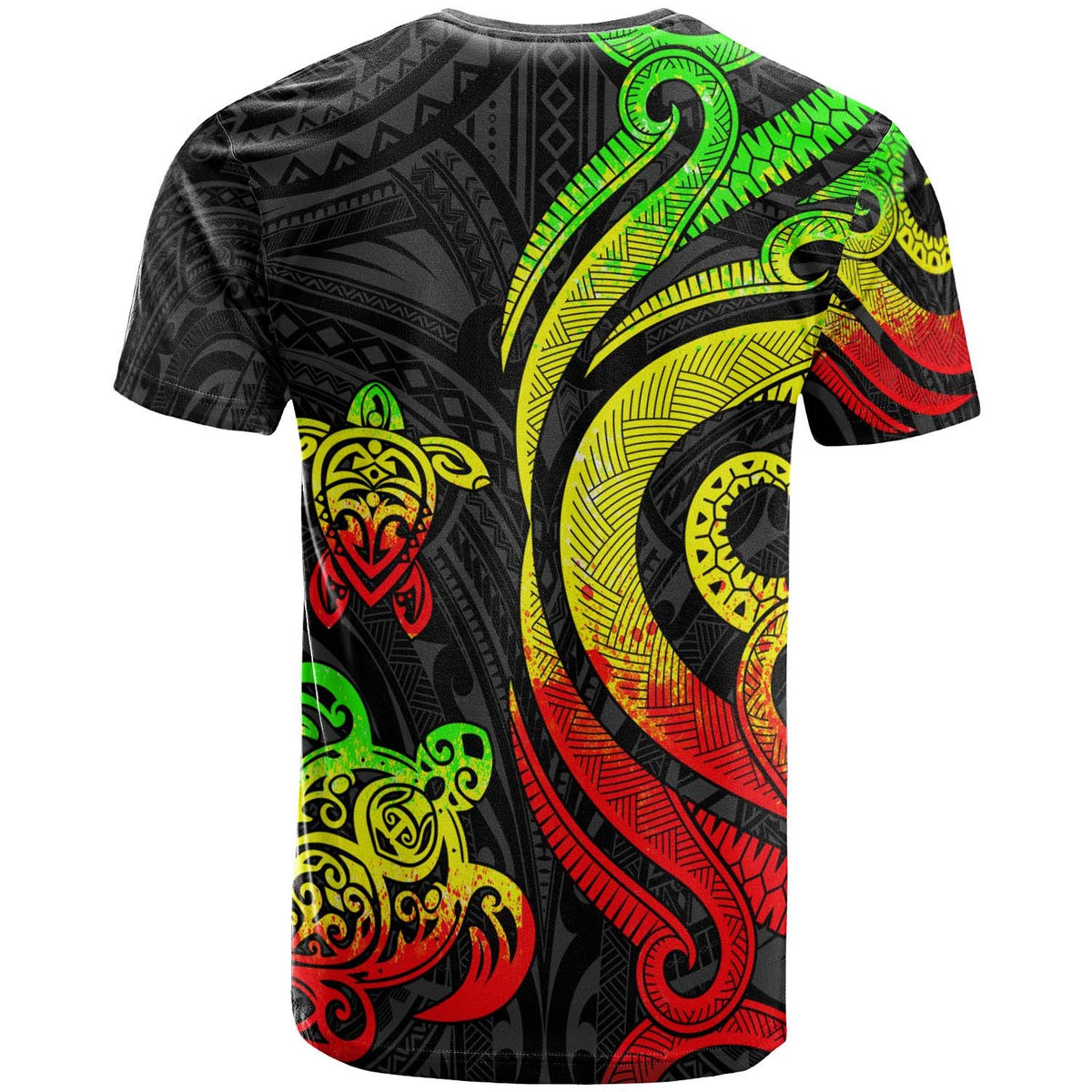 Cook Islands T Shirt Reggae Tentacle Turlte - Polynesian Pride