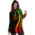 Marshall Islands Women's Hoodie Dress - Reggae Polynesian Tentacle Tribal Pattern Crest - Polynesian Pride