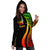 Samoa Women's Hoodie Dress - Reggae Polynesian Tentacle Tribal Pattern - Polynesian Pride