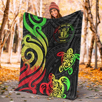 Niue Premium Blanket - Reggae Tentacle Turtle - Polynesian Pride