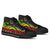 Marshall Islands High Top Shoes - Reggae Tentacle Turtle Crest - Polynesian Pride