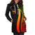 Cook Islands Women's Hoodie Dress - Reggae Polynesian Tentacle Tribal Pattern - Polynesian Pride