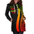 Marshall Islands Women's Hoodie Dress - Reggae Polynesian Tentacle Tribal Pattern Crest - Polynesian Pride