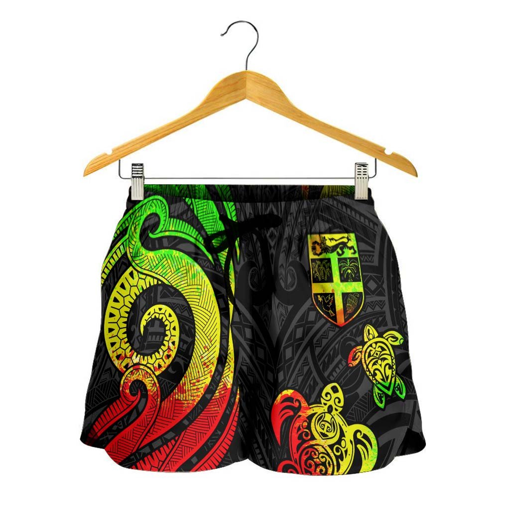Fiji Women's Short - Reggae Tentacle Turtle - Polynesian Pride