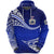 Custom Manu Samoa Rugby Hoodie Unique Version Blue, Custom Text and Number - Polynesian Pride