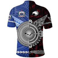Samoa New Zealand Polo Shirt Together Red LT8 - Polynesian Pride