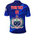 Custom Manu Samoa Rugby Polo Shirt Unique Version Full Blue, Custom Text and Number - Polynesian Pride