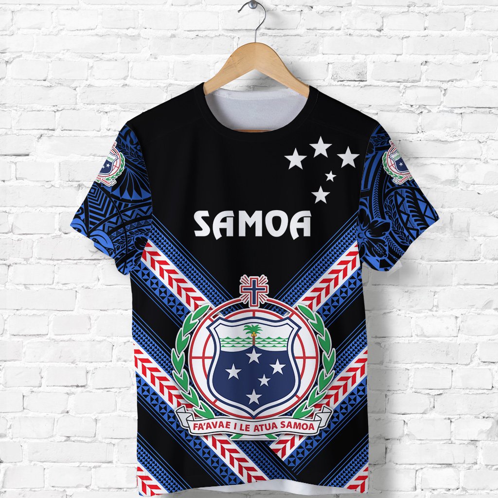 Manu Samoa Rugby T Shirt Creative Style Black - Polynesian Pride