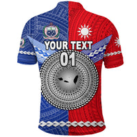 Custom Taiwanese and Samoan Polynesian Polo Shirt Together LT8 - Polynesian Pride