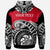 Samoa Custom Hoodie Ethnic Style With Round Black White Pattern - Polynesian Pride