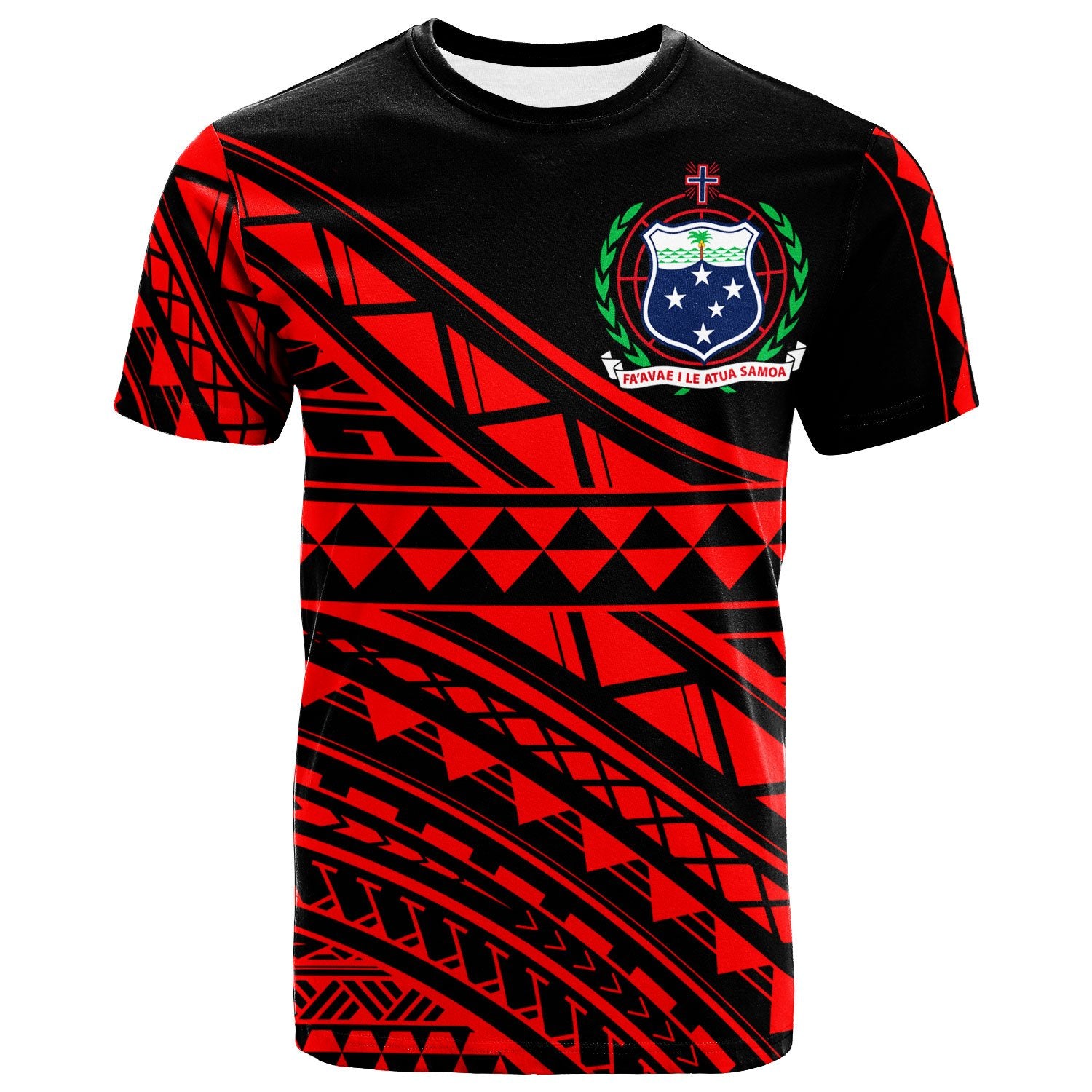 Samoa Custom T Shirt Special Polynesian Ornaments Red Color Unisex Red - Polynesian Pride