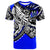 Samoa T Shirt Tribal Jungle Blue Pattern Unisex Blue - Polynesian Pride