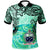 Samoa Custom Polo Shirt Vintage Floral Pattern Green Color Unisex Green - Polynesian Pride