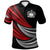 Samoa Custom Polo Shirt Wave Pattern Alternating Red Color Unisex Red - Polynesian Pride