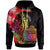 Samoa Hoodie Tropical Hippie Style Unisex Black - Polynesian Pride