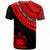 Samoa Custom T Shirt Ginger Lei Red Pattern - Polynesian Pride