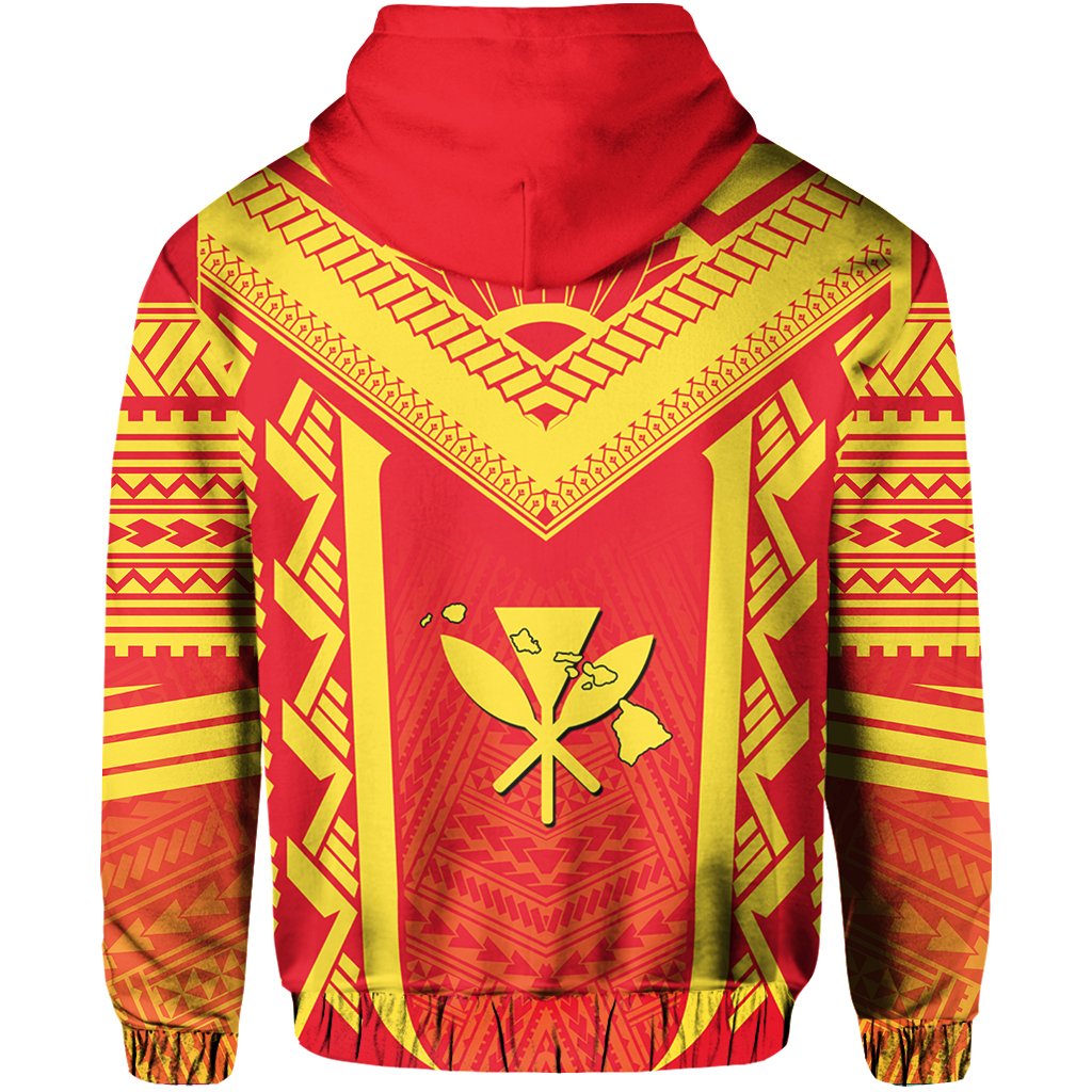 Hawaiian Kanaka Polynesian Hoodie Active - Polynesian Pride