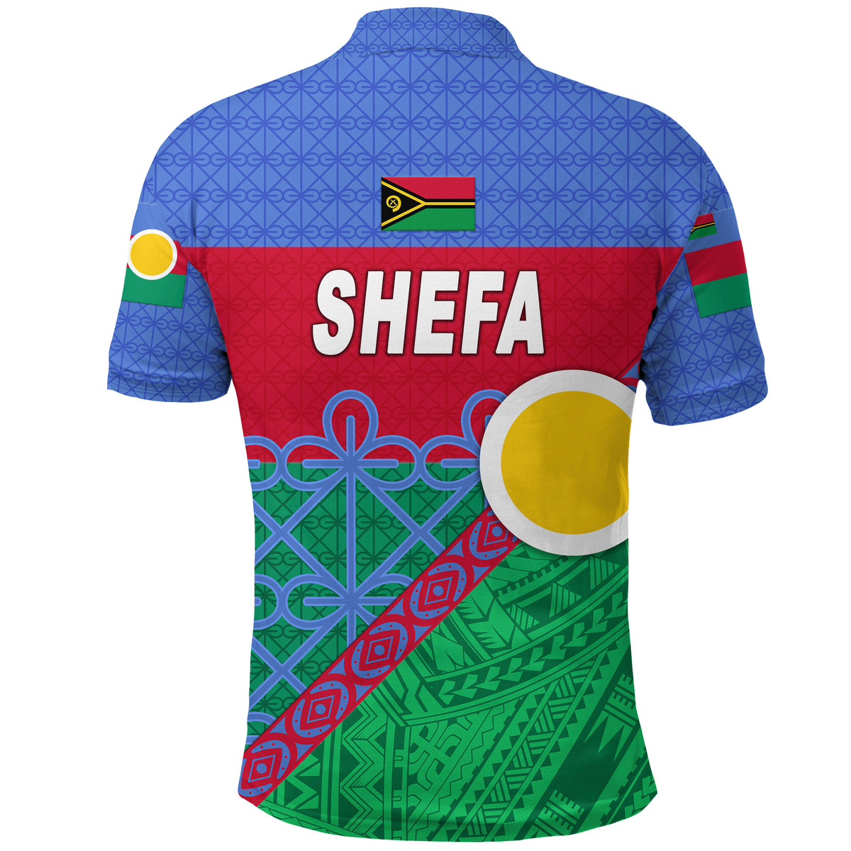 Shefa Province Polo Shirt Vanuatu Pattern Unique Style LT8 - Polynesian Pride