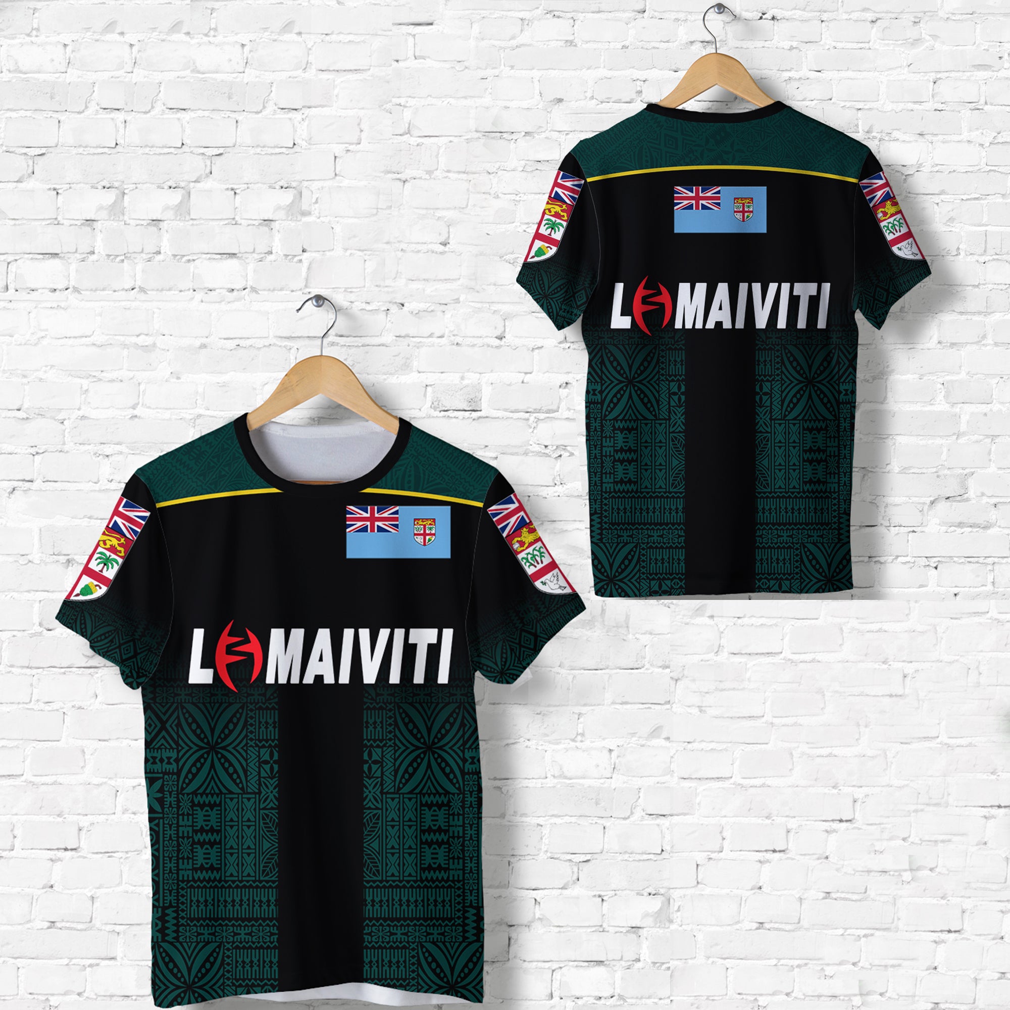 Fiji Lomaiviti Rugby T Shirt Simple Vibes LT8 Unisex Green - Polynesian Pride