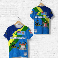 Vanuatu Malampa and Fiji Day T Shirt October 10 LT8 Unisex Blue - Polynesian Pride