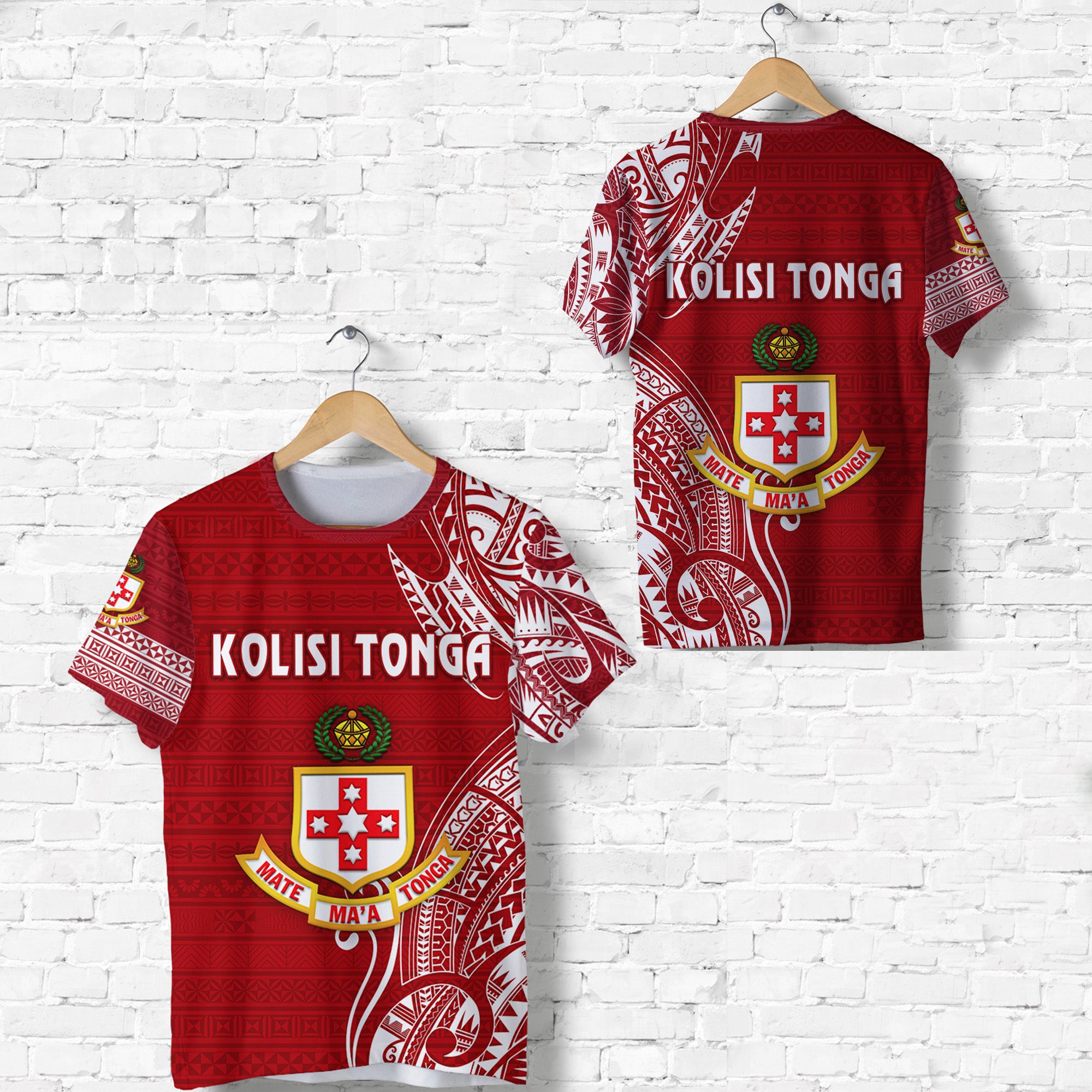 Kolisi Tonga Mate Maa Tonga T Shirt Original LT8 Unisex Red - Polynesian Pride