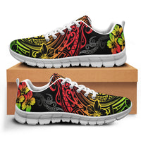 Hawaii Hibiscus Polynesian Sneakers - Colorful Style - AH - Polynesian Pride