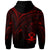 Solomon Islands Hoodie Red Color Cross Style - Polynesian Pride