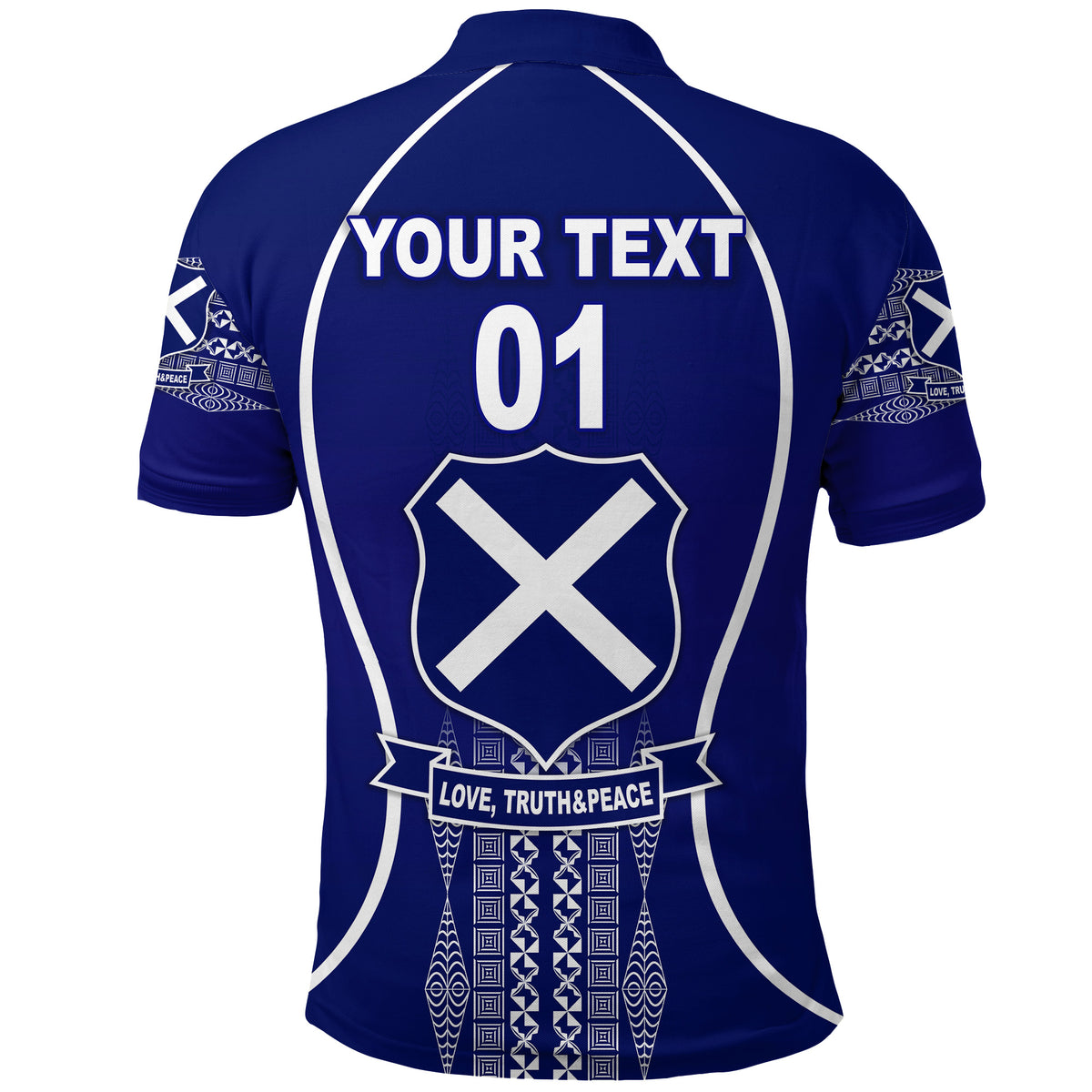 Custom St. andrews High School Polo Shirt Unique Vibes LT8 - Polynesian Pride