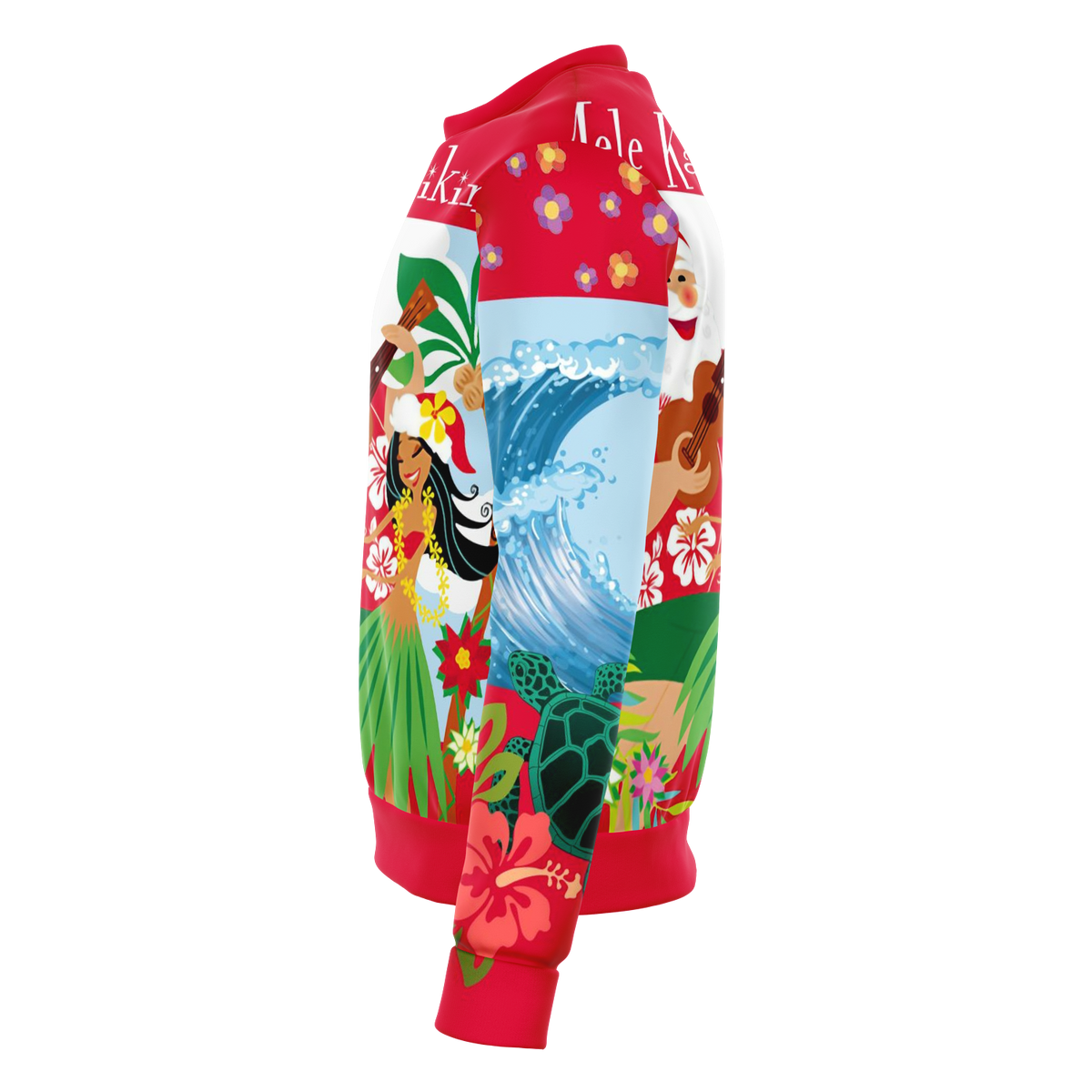 Hawaii Christmas Sweatshirt - Mele Kalikimaka Santa Claus - Polynesian Pride