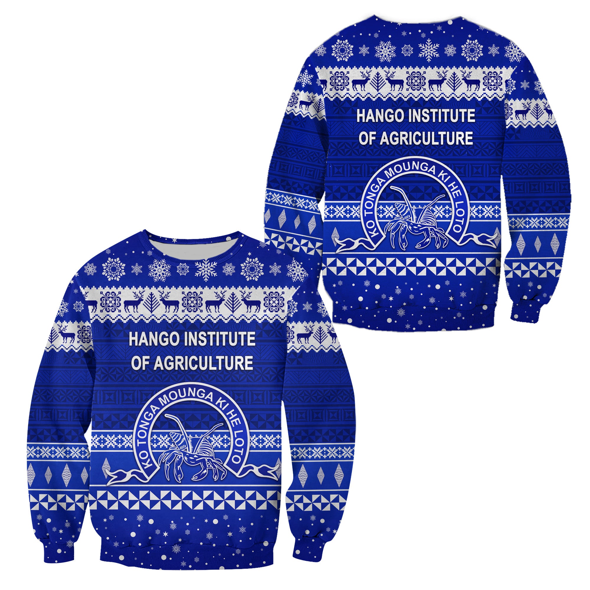 Hango Institute of Agriculture Christmas Sweatshirt Simple Style LT8 - Polynesian Pride