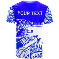 Tonga Custom T Shirt Youthful Dynamic Blue Color - Polynesian Pride