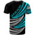 Fiji Custom T Shirt Wave Pattern Alternating - Polynesian Pride