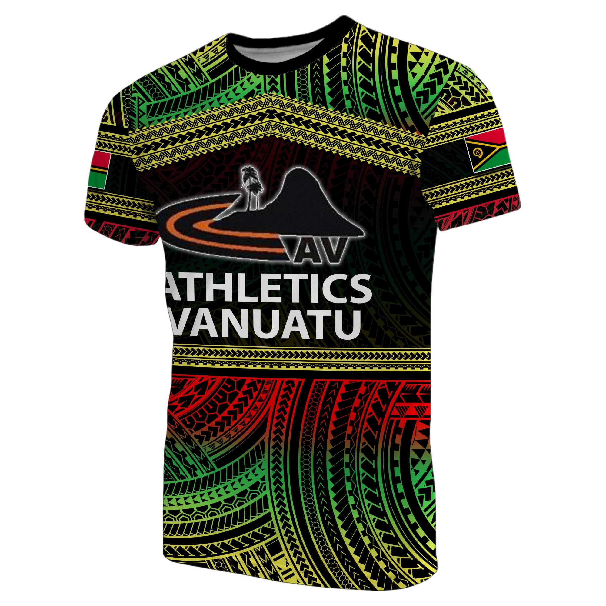 Custom Athletics Vanuatu T Shirt of Vanuatu Polynesian Patterns LT6 Unisex Yellow - Polynesian Pride