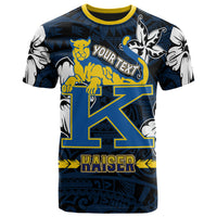 Hawaii Henry J. Kaiser High School Custom T Shirt Kaiser High School Polynesian With Floral Elements Pattern LT10 - Polynesian Pride