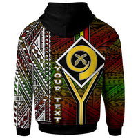 Vanuatu Hoodie Custom Vanuatu Independence Anniversary Flag Style Polynesian Patterns Hoodie LT10 - Polynesian Pride
